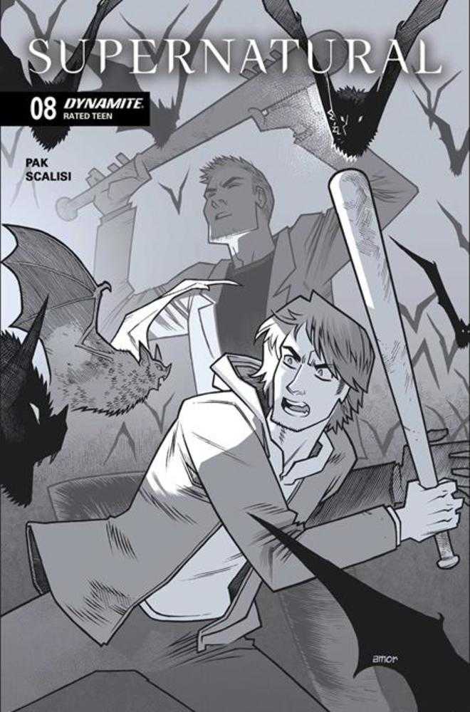 Supernatural #8 Cover H Variant Edition 1 in 10 John Amor Line Art | Odin's Place