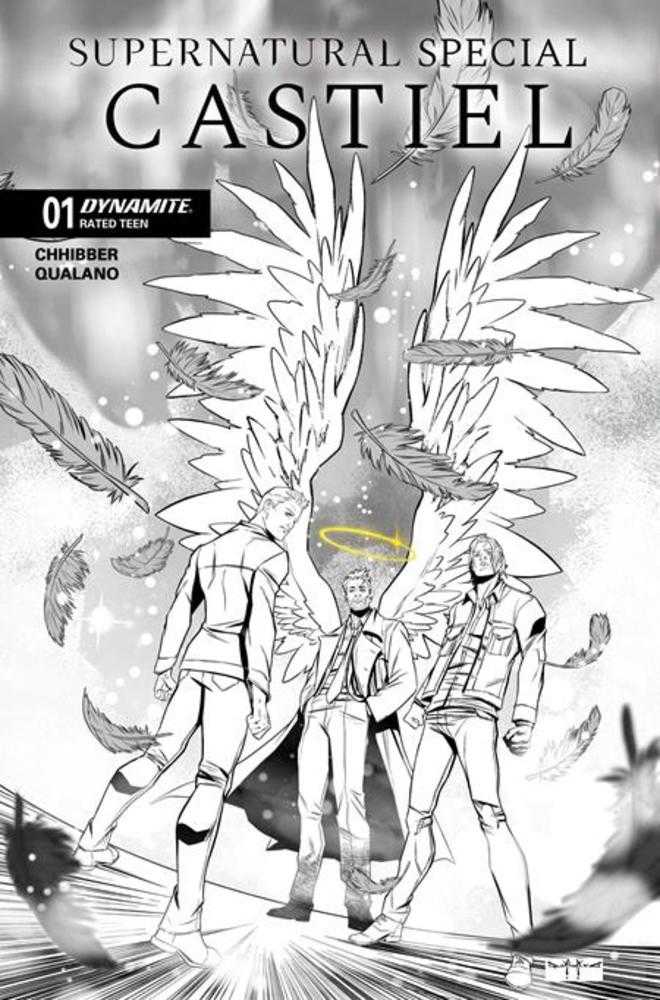 Supernatural Special Castiel #1 (One Shot) Cover H 1 in 10 Pasquale Qualano Line Art Variant | Odin's Place