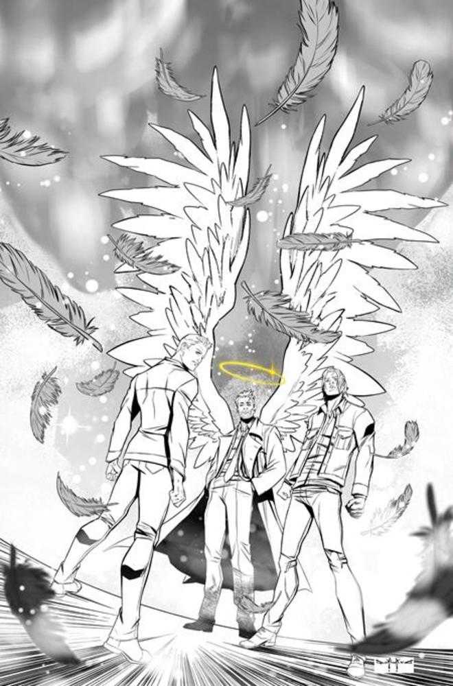 Supernatural Special Castiel #1 (One Shot) Cover I Inc 1:15 Pasquale Qualano Line Art Full Art Variant | Odin's Place