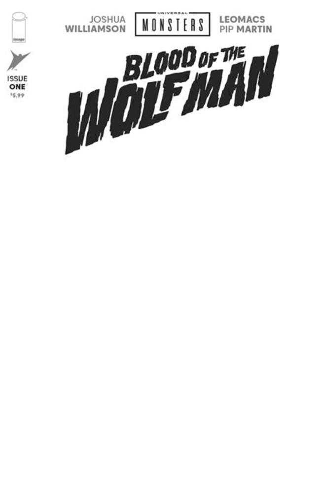 Universal Monsters Blood Of The Wolf Man #1 (Of 4) Cover H Blank Sketch Variant | Odin's Place