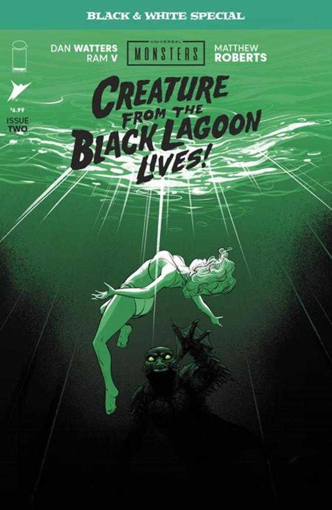 Universal Monsters Creature From The Black Lagoon Lives Black & White Special #2 (Of 2) Cover A Matthew Roberts | Odin's Place