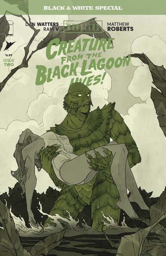 Universal Monsters Creature From The Black Lagoon Lives Black & White Special #2 (Of 2) Cover B Abigail Larson Variant | Odin's Place
