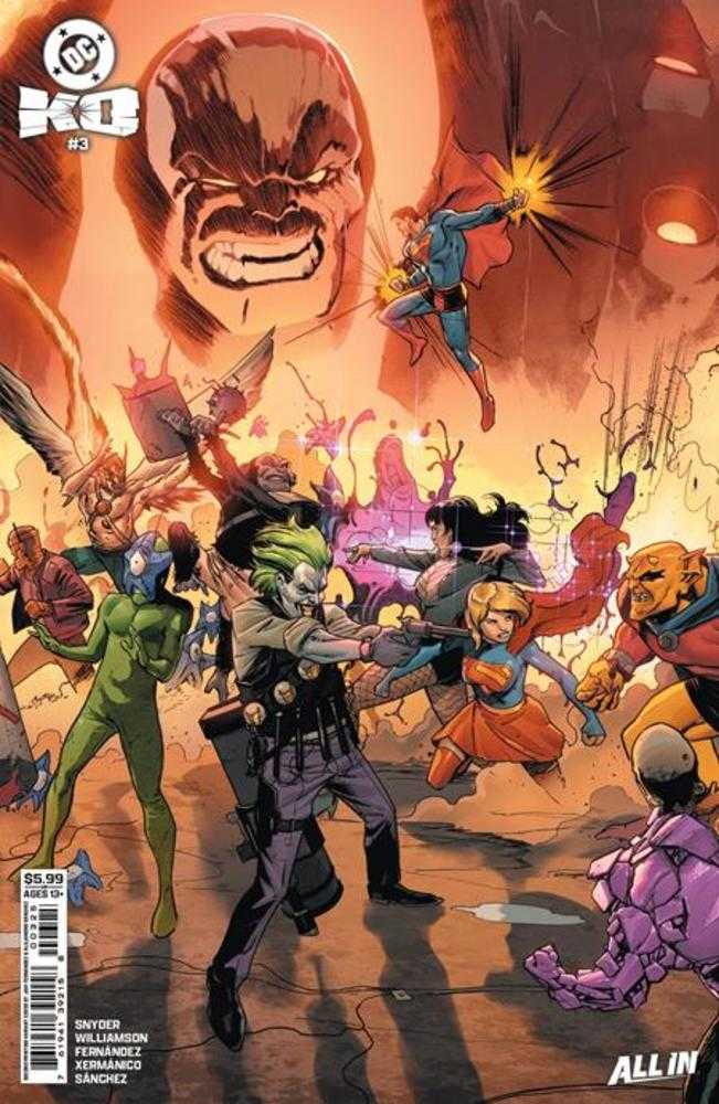 DC K.O. #3 (Of 5) 2nd Print Cover B Javier Fernandez Connecting Card Stock Variant | Odin's Place