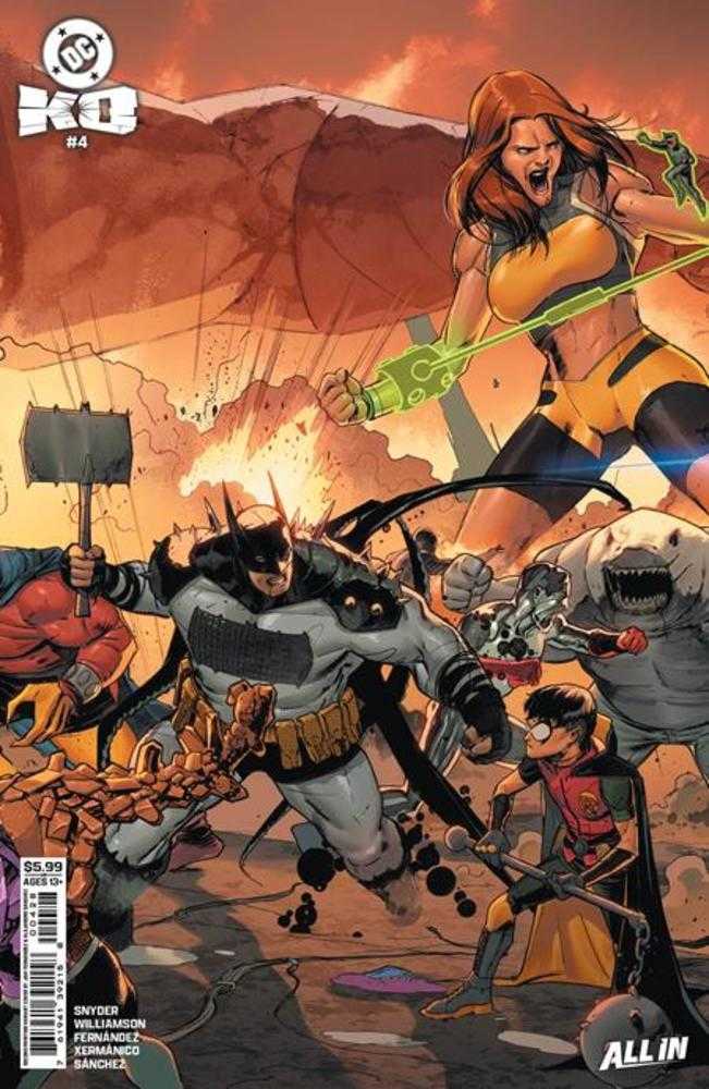 DC K.O. #4 (Of 5) 2nd Print Cover B Javier Fernandez Connecting Card Stock Variant | Odin's Place