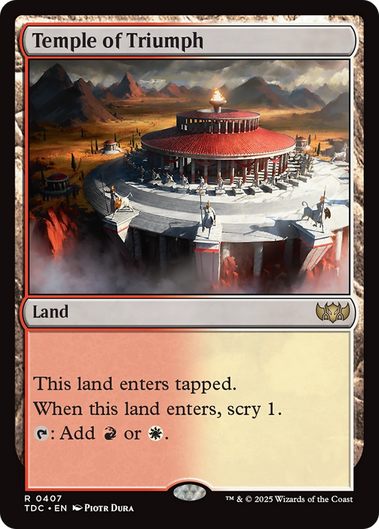 Temple of Triumph [Tarkir: Dragonstorm Commander] | Dragon's Lair Comics and Fantasy Houston TX
