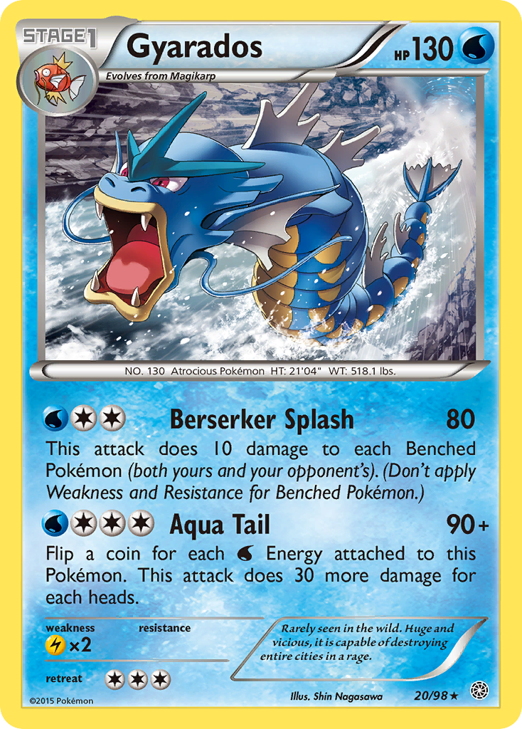 Gyarados (20/98) (Cosmos Holo) [XY: Ancient Origins] | Odin's Place