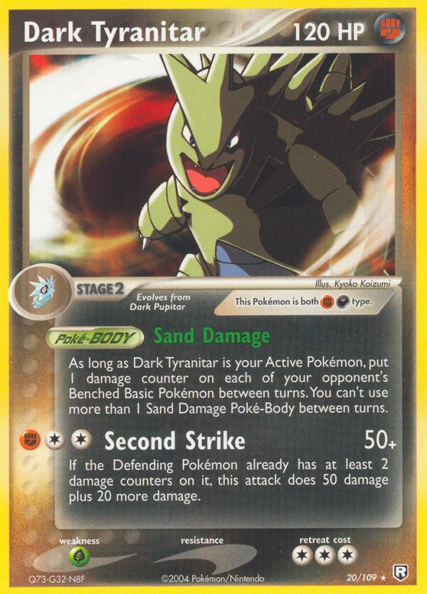 Dark Tyranitar (20/109) (Theme Deck Exclusive) [EX: Team Rocket Returns] | Odin's Place