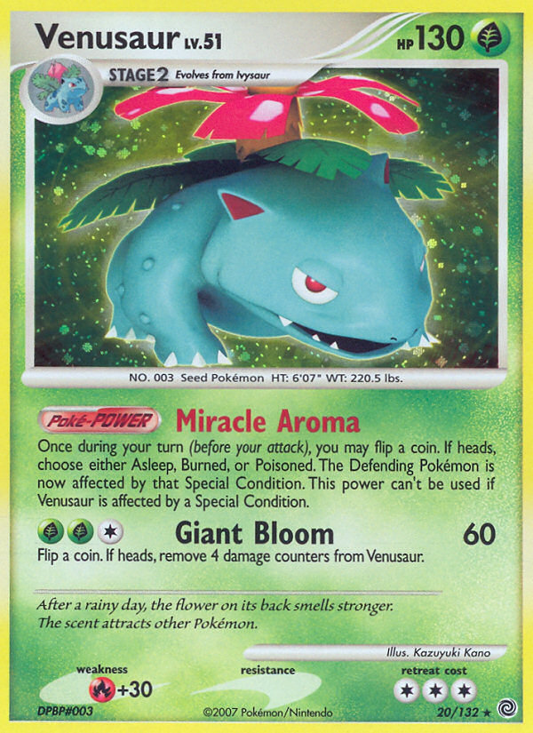Venusaur (20/132) (Theme Deck Exclusive) [Diamond & Pearl: Secret Wonders] | Odin's Place
