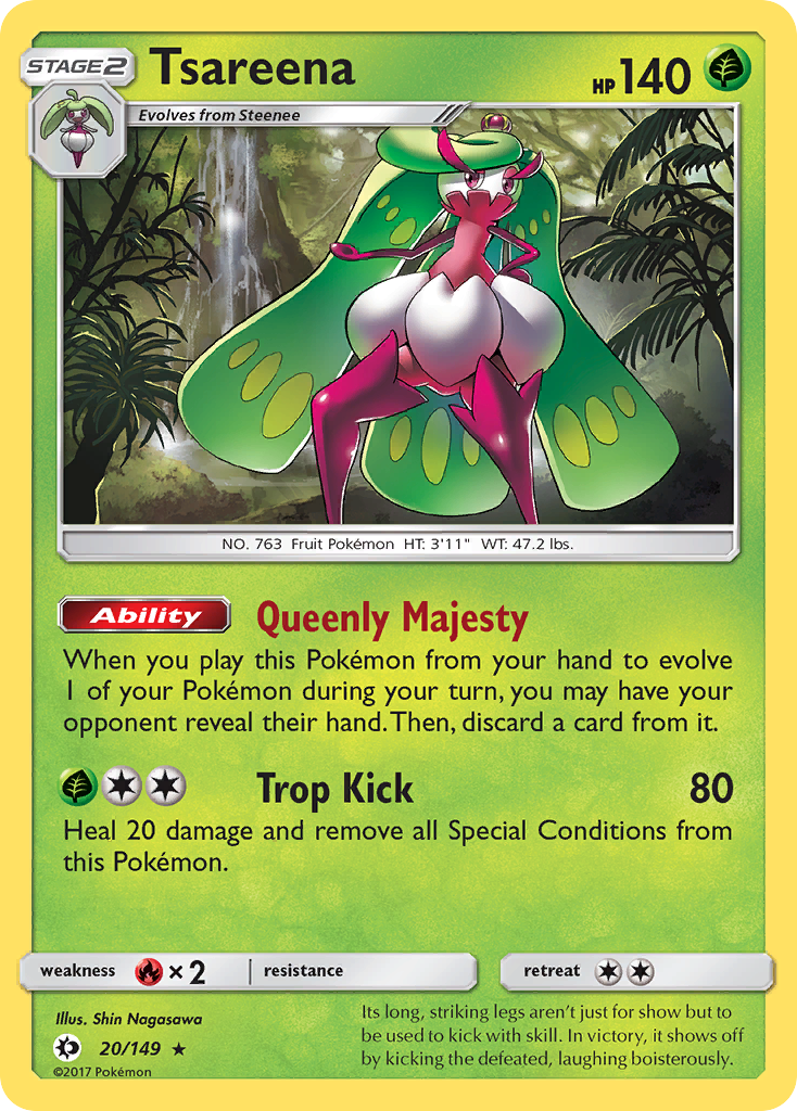 Tsareena (20/149) (League 2nd Place) [Sun & Moon: Base Set] | Odin's Place
