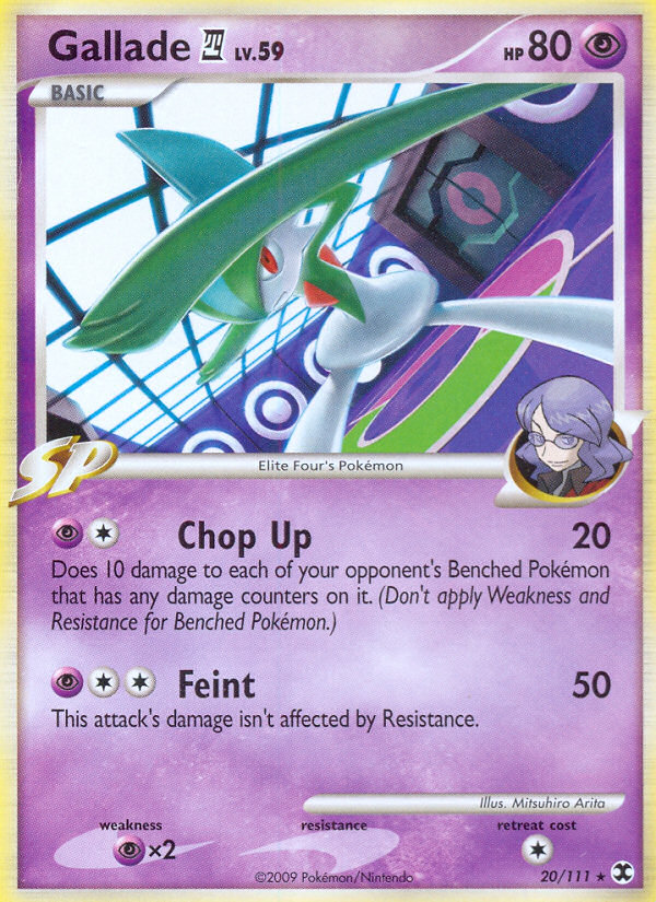 Gallade (20/111) (Theme Deck Exclusive) [Platinum: Rising Rivals] | Odin's Place