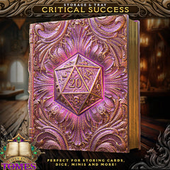 D20 Storage Tome for TTRPG, MTG, Pokemon, D&D Gaming! | Dragon's Lair Comics and Fantasy Houston TX