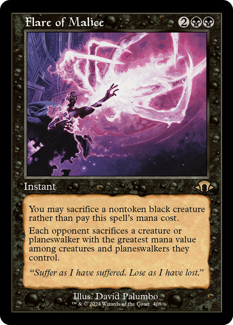 Flare of Malice (Retro) [Modern Horizons 3] | Dragon's Lair Comics and Fantasy Houston TX