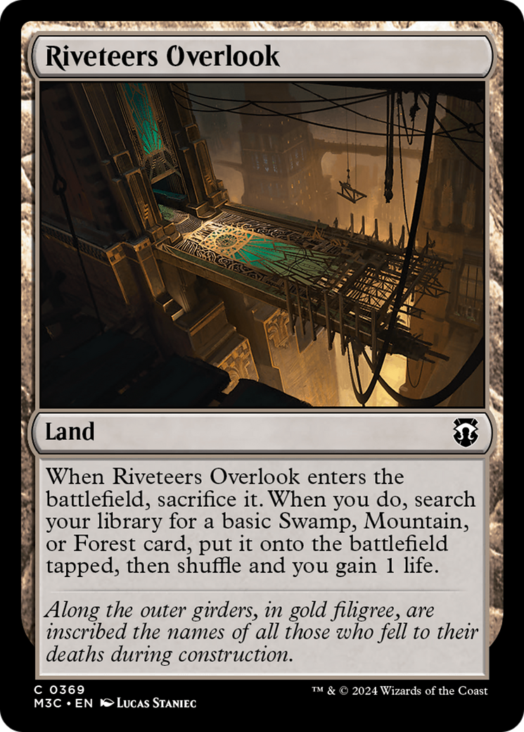 Riveteers Overlook (Ripple Foil) [Modern Horizons 3 Commander] | Dragon's Lair Comics and Fantasy Houston TX