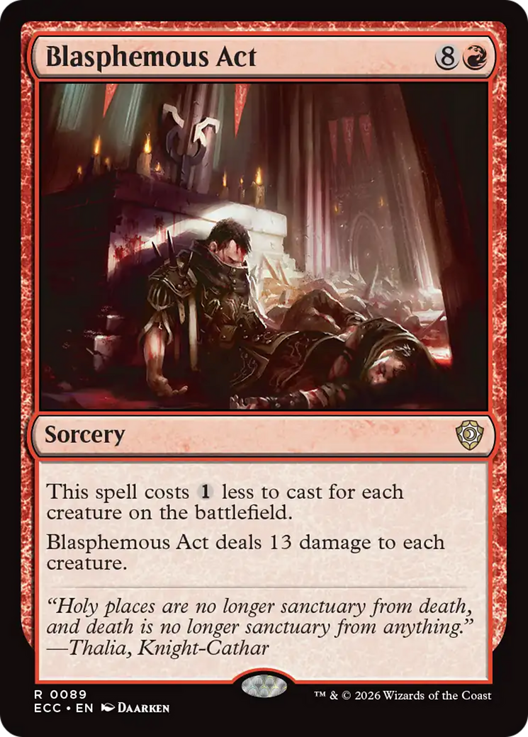 Blasphemous Act [Lorwyn Eclipsed Commander] | Odin's Place