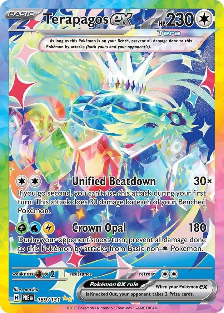 Terapagos ex (169/131) [Scarlet & Violet: Prismatic Evolutions] | Dragon's Lair Comics and Fantasy Houston TX