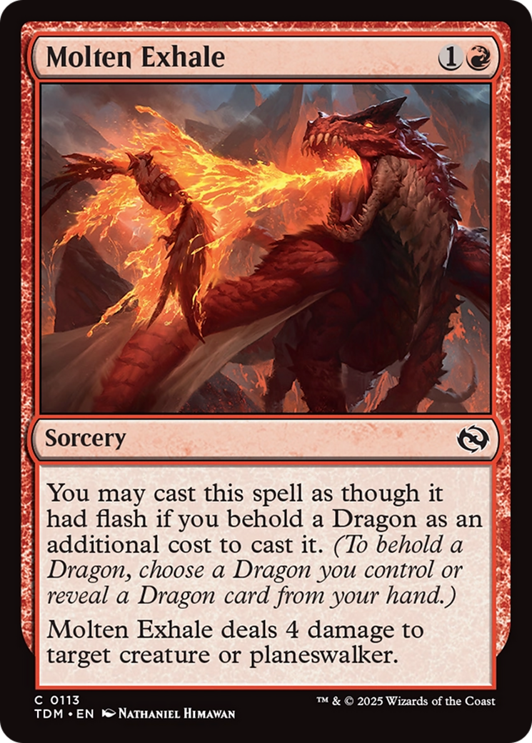 Molten Exhale [Tarkir: Dragonstorm] | Dragon's Lair Comics and Fantasy Houston TX