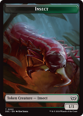 Shapeshifter // Insect (0022) Double-Sided Token [Duskmourn: House of Horror Commander Tokens] | Dragon's Lair Comics and Fantasy Houston TX