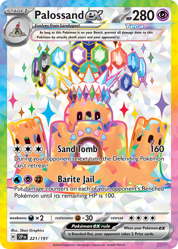 Palossand ex (091/191) [Scarlet & Violet: Surging Sparks] | Odin's Place