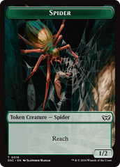 Insect (0012) // Spider Double-Sided Token [Duskmourn: House of Horror Commander Tokens] | Dragon's Lair Comics and Fantasy Houston TX