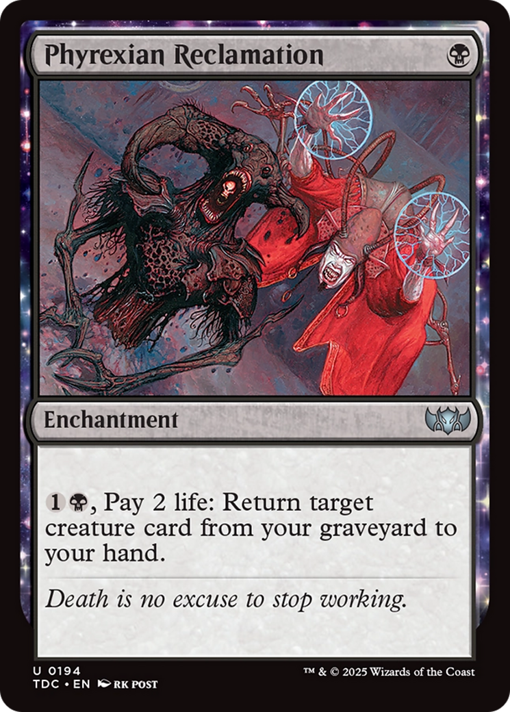 Phyrexian Reclamation [Tarkir: Dragonstorm Commander] | Dragon's Lair Comics and Fantasy Houston TX