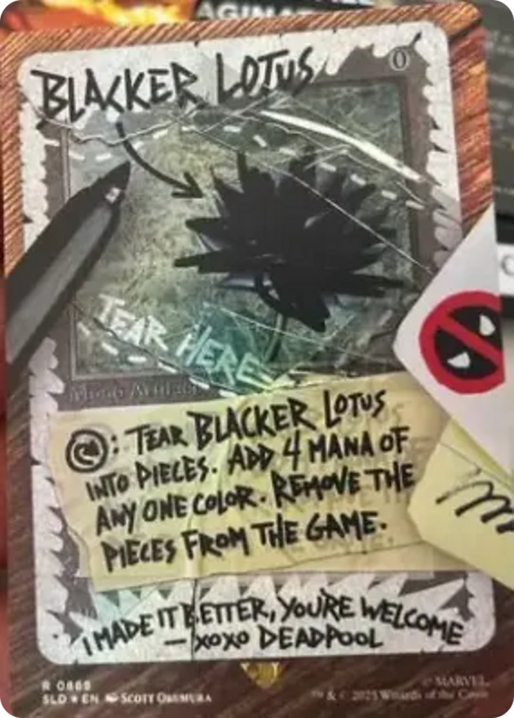 Blacker Lotus (Rainbow Foil) [Secret Lair Drop Series] | Dragon's Lair Comics and Fantasy Houston TX