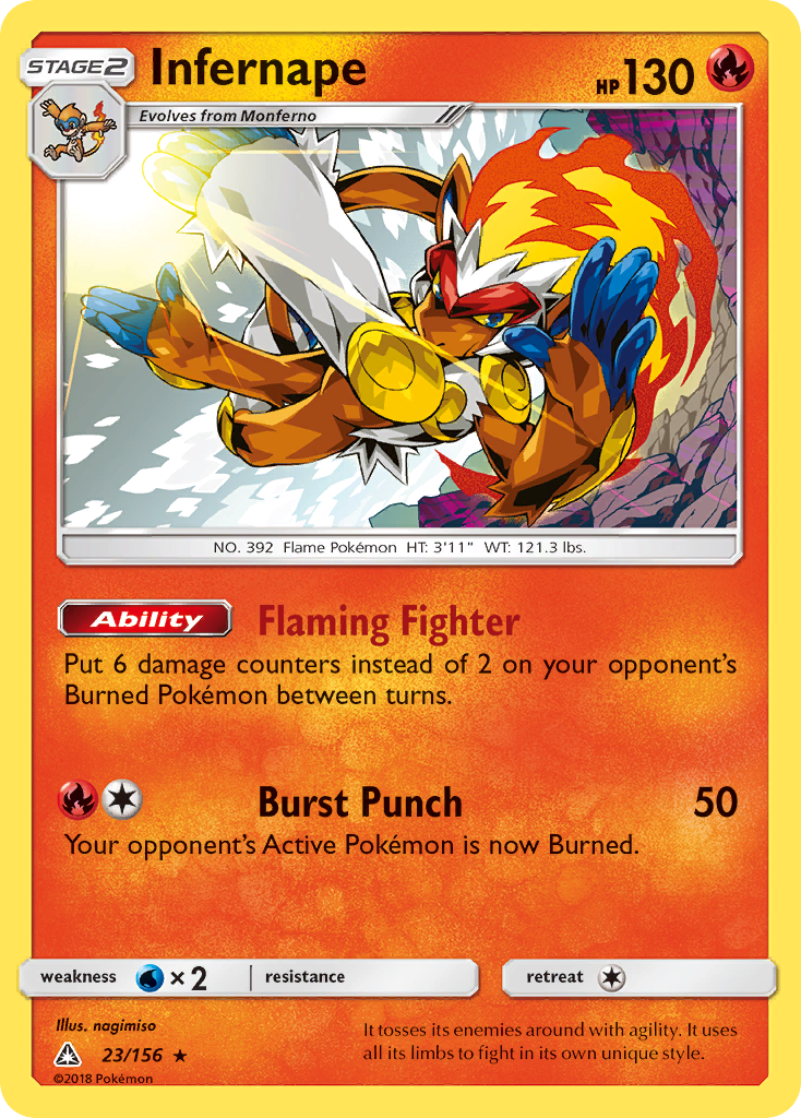 Infernape (23/156) (League Promo) [Sun & Moon: Ultra Prism] | Odin's Place
