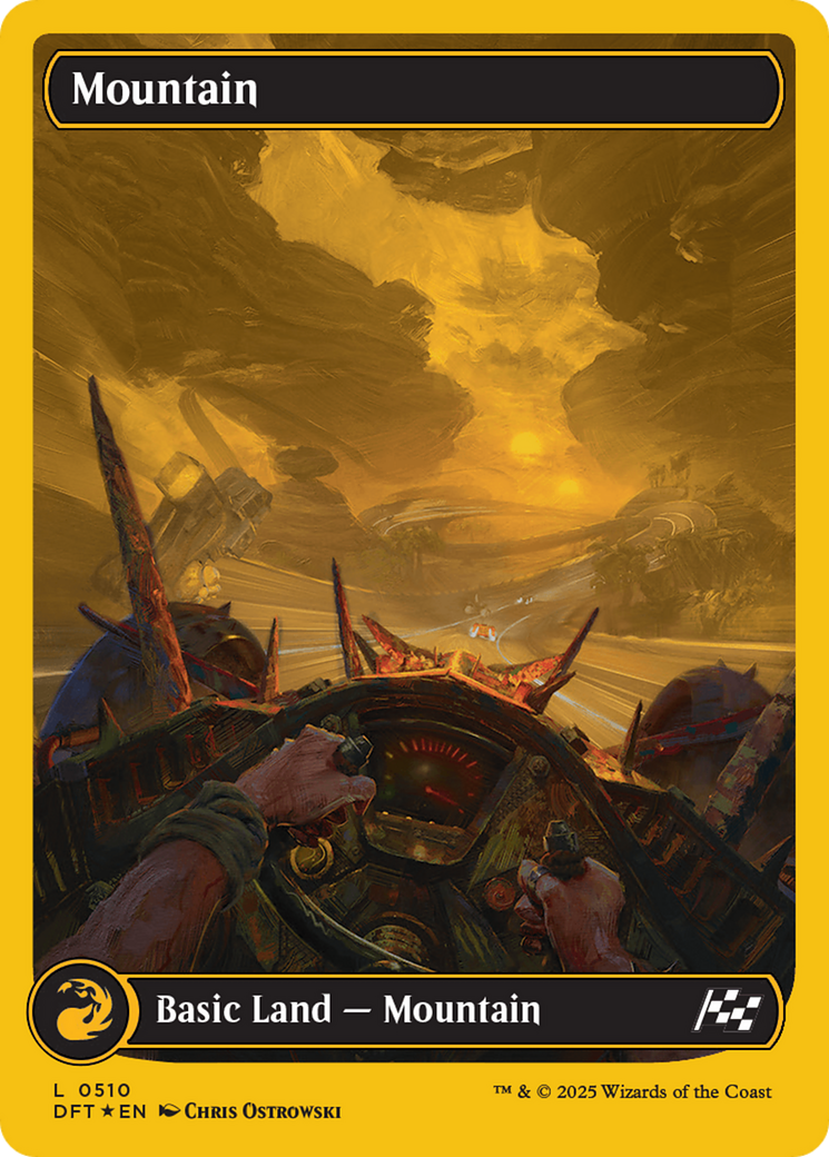 Mountain (0510) (First-Place Foil) [Aetherdrift] | Dragon's Lair Comics and Fantasy Houston TX