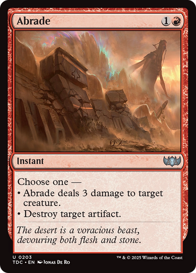 Abrade [Tarkir: Dragonstorm Commander] | Dragon's Lair Comics and Fantasy Houston TX