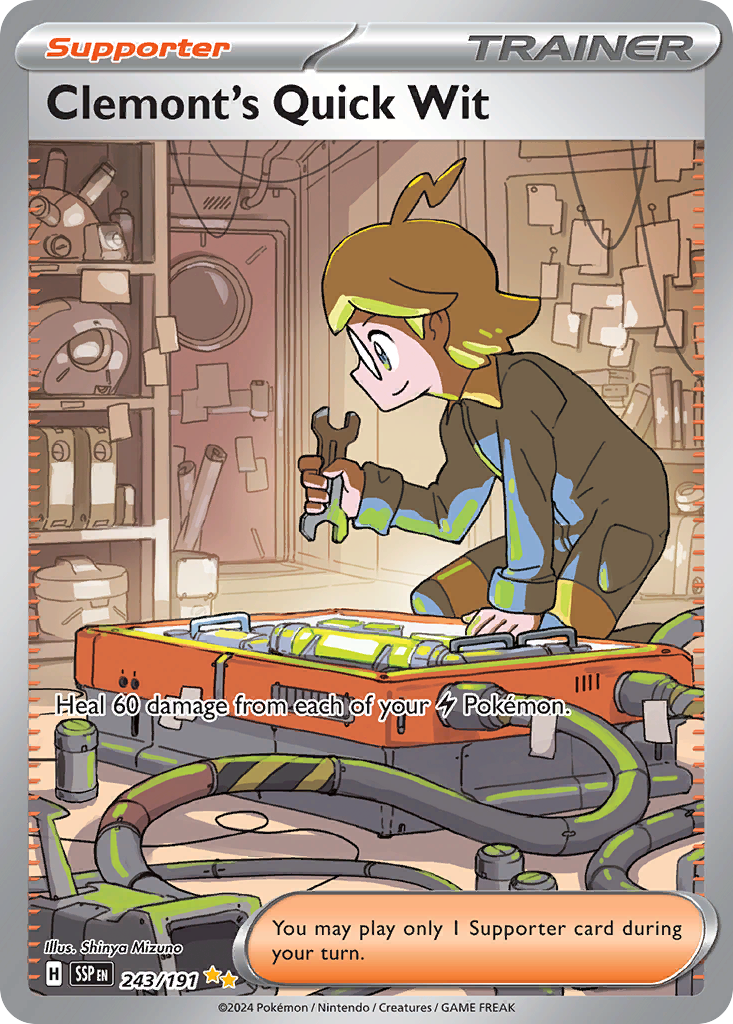 Clemont's Quick Wit (243/191) [Scarlet & Violet: Surging Sparks] | Odin's Place
