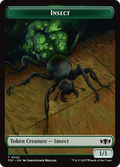 Insect (0022) // Zombie Druid Double-Sided Token [Tarkir: Dragonstorm Commander Tokens] | Dragon's Lair Comics and Fantasy Houston TX
