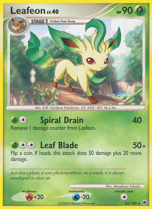 Leafeon (24/100) (Theme Deck Exclusive) [Diamond & Pearl: Majestic Dawn] | Odin's Place