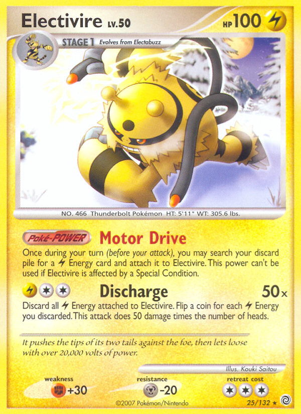 Electivire (25/132) (Theme Deck Exclusive) [Diamond & Pearl: Secret Wonders] | Odin's Place