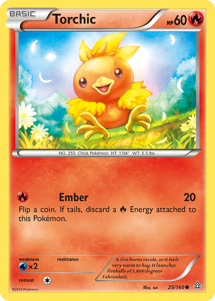 Torchic (25/160) (Sheen Holo) [XY: Primal Clash] | Odin's Place