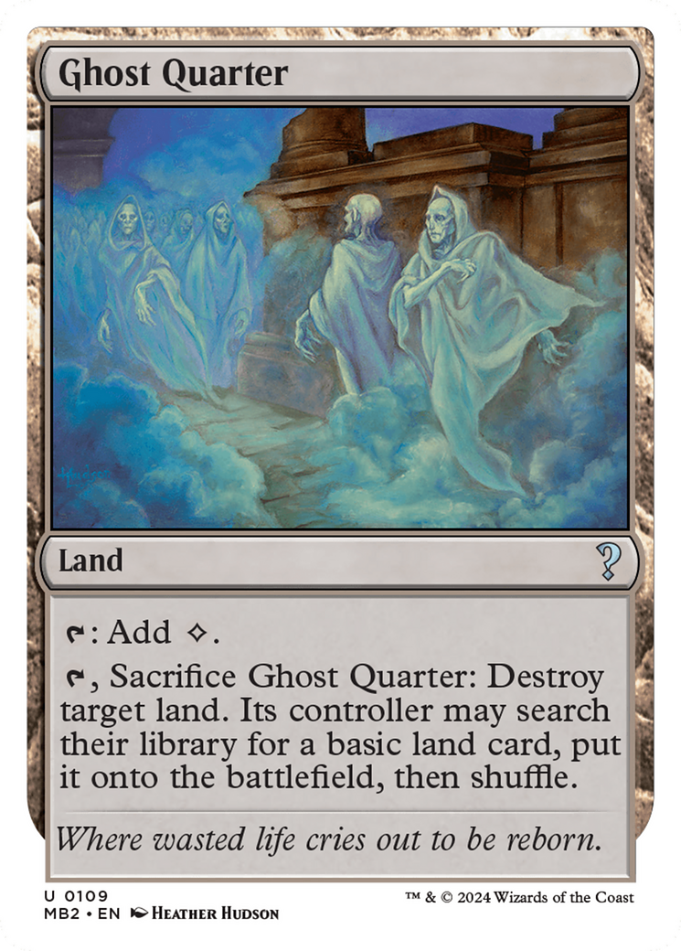 Ghost Quarter (White Border) [Mystery Booster 2] | Dragon's Lair Comics and Fantasy Houston TX