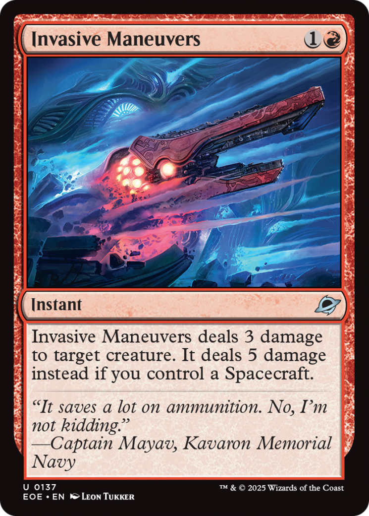 Invasive Maneuvers [Edge of Eternities] | Dragon's Lair Comics and Fantasy Houston TX