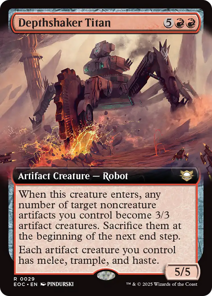 Depthshaker Titan (Extended Art) [Edge of Eternities Commander] | Dragon's Lair Comics and Fantasy Houston TX