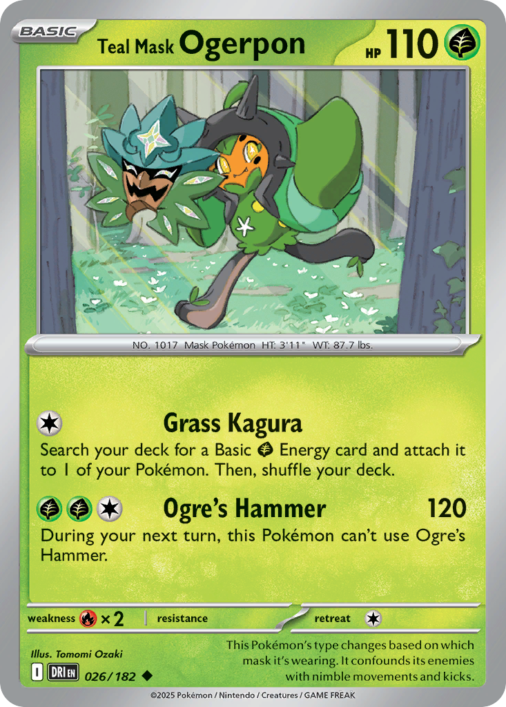 Teal Mask Ogerpon (123) (Pokemon Center Exclusive) [Scarlet & Violet: Black Star Promos] | Odin's Place
