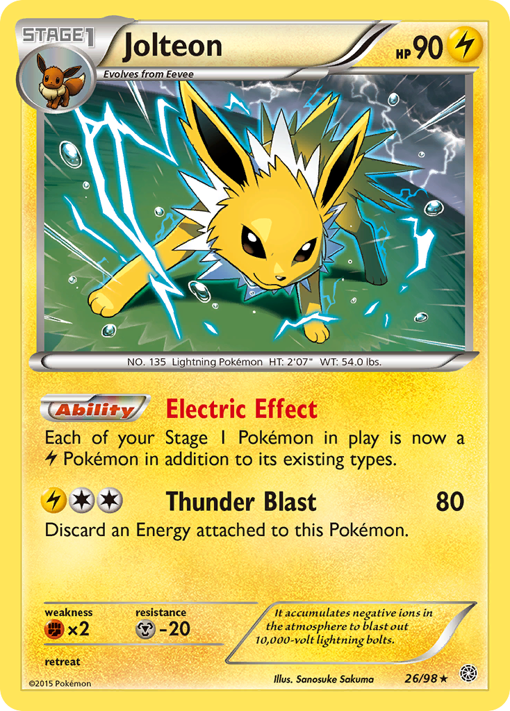 Jolteon (26/98) (Cosmos Holo) [XY: Ancient Origins] | Odin's Place