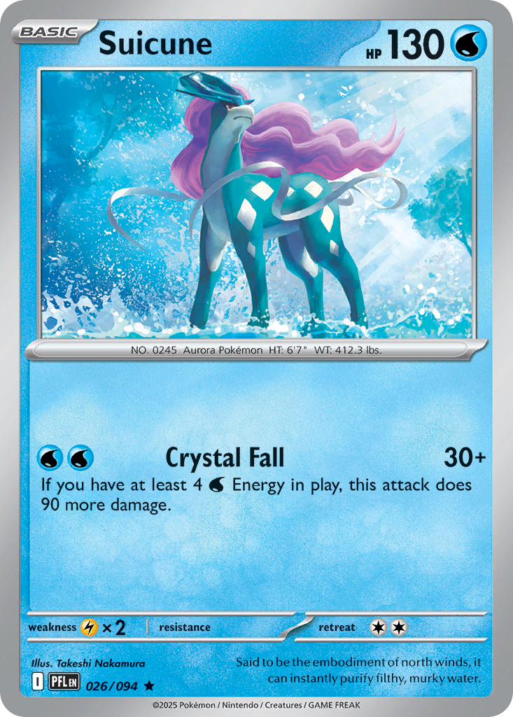 Suicune (024/131) (Master Ball Pattern) [Scarlet & Violet: Prismatic Evolutions] | Odin's Place