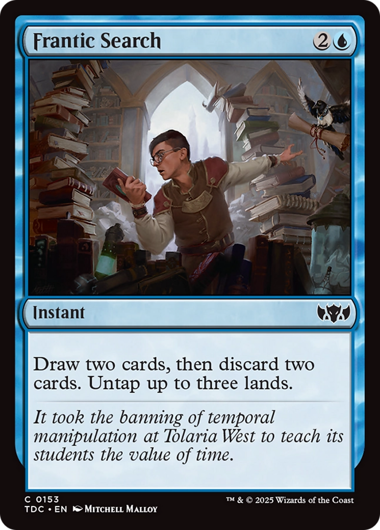 Frantic Search [Tarkir: Dragonstorm Commander] | Dragon's Lair Comics and Fantasy Houston TX