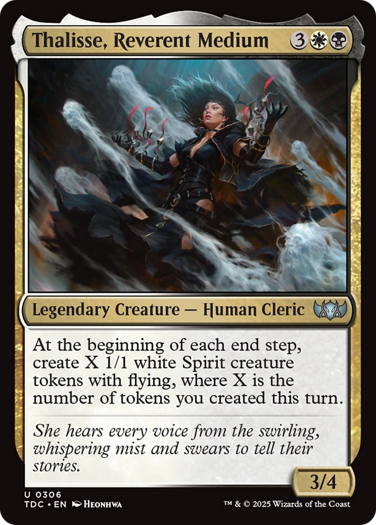 Thalisse, Reverent Medium [Tarkir: Dragonstorm Commander] | Dragon's Lair Comics and Fantasy Houston TX