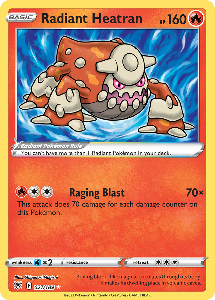 Radiant Heatran (027/189) [Prize Pack Series Three] | Odin's Place