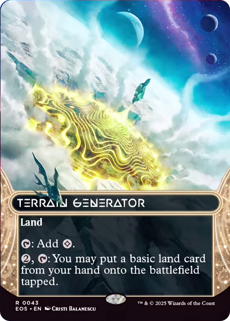Terrain Generator (0043) (Borderless) [Edge of Eternities: Stellar Sights] | Dragon's Lair Comics and Fantasy Houston TX