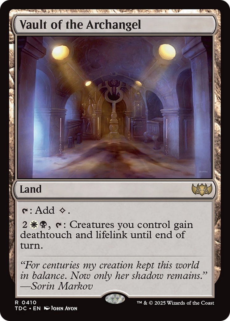 Vault of the Archangel [Tarkir: Dragonstorm Commander] | Dragon's Lair Comics and Fantasy Houston TX