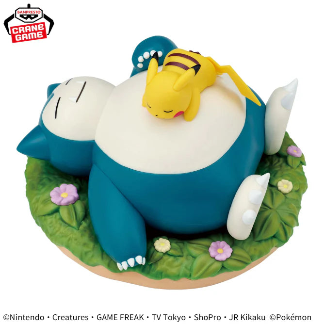 Pokemon Relax Time Pikachu & Snorlax Figure | Odin's Place