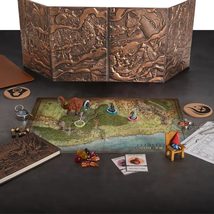 QMDirect 3D Faux-Leather Customizable Game Master Screen (Dm/Gm) | Dragon's Lair Comics and Fantasy Houston TX