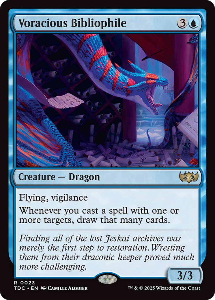 Voracious Bibliophile [Tarkir: Dragonstorm Commander] | Dragon's Lair Comics and Fantasy Houston TX