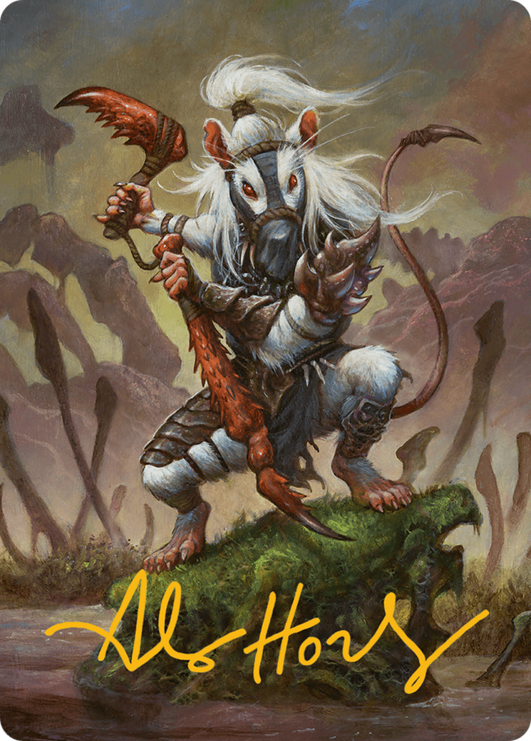 Ink-Eyes, Servant of Oni Art Card (Gold-Stamped Signature) [Bloomburrow Art Series] | Dragon's Lair Comics and Fantasy Houston TX