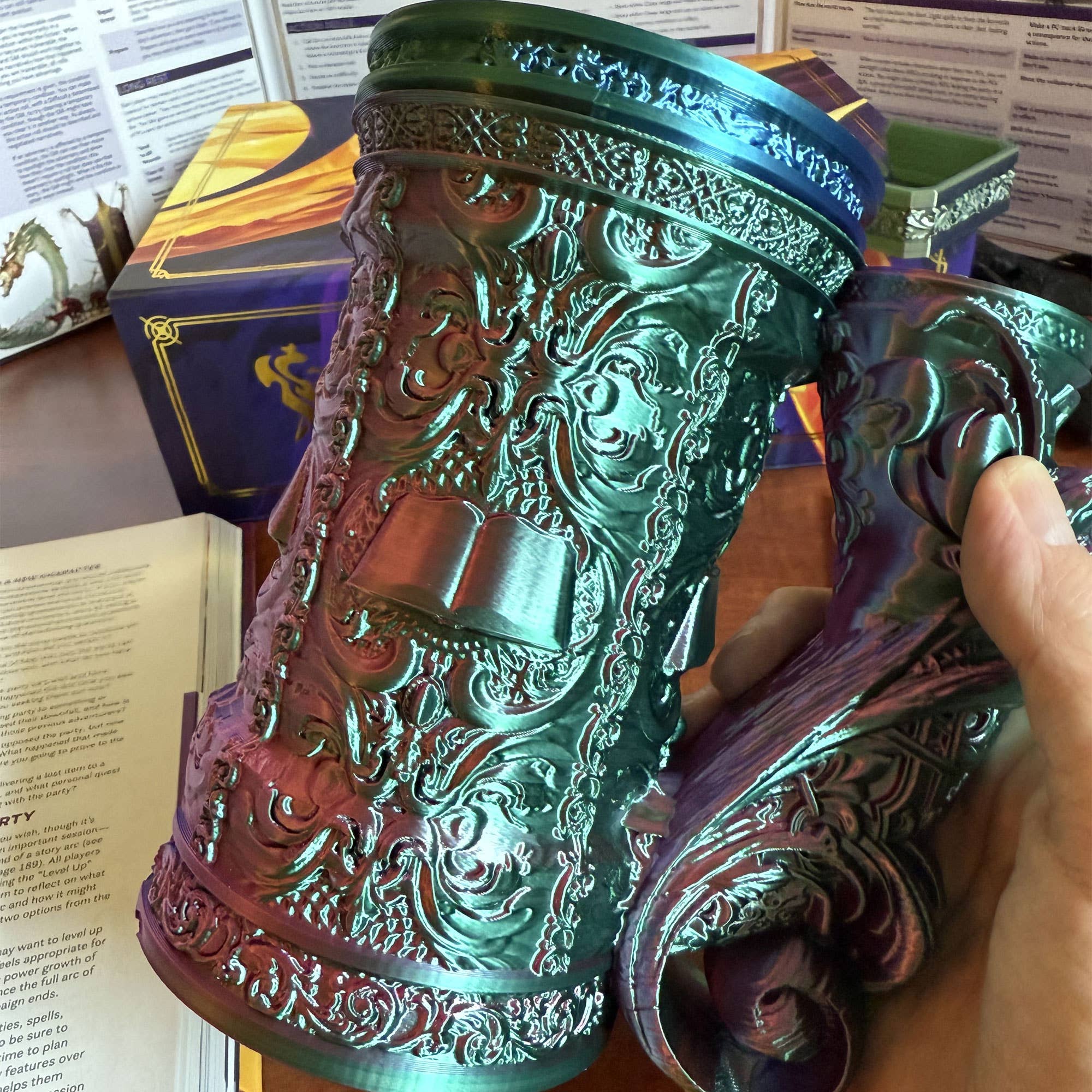 Wizard 12oz Dice Tower Tankard | TTRPG, D&D, Daggerheart | Dragon's Lair Comics and Fantasy Houston TX