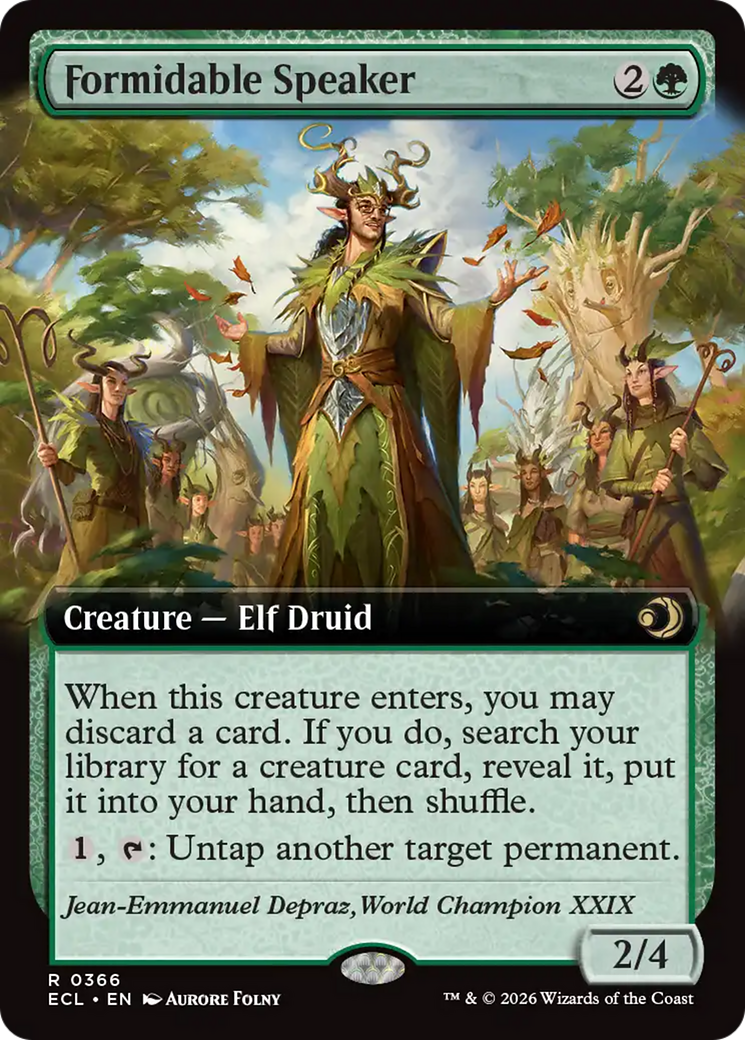 Formidable Speaker (Extended Art) [Lorwyn Eclipsed] | Odin's Place